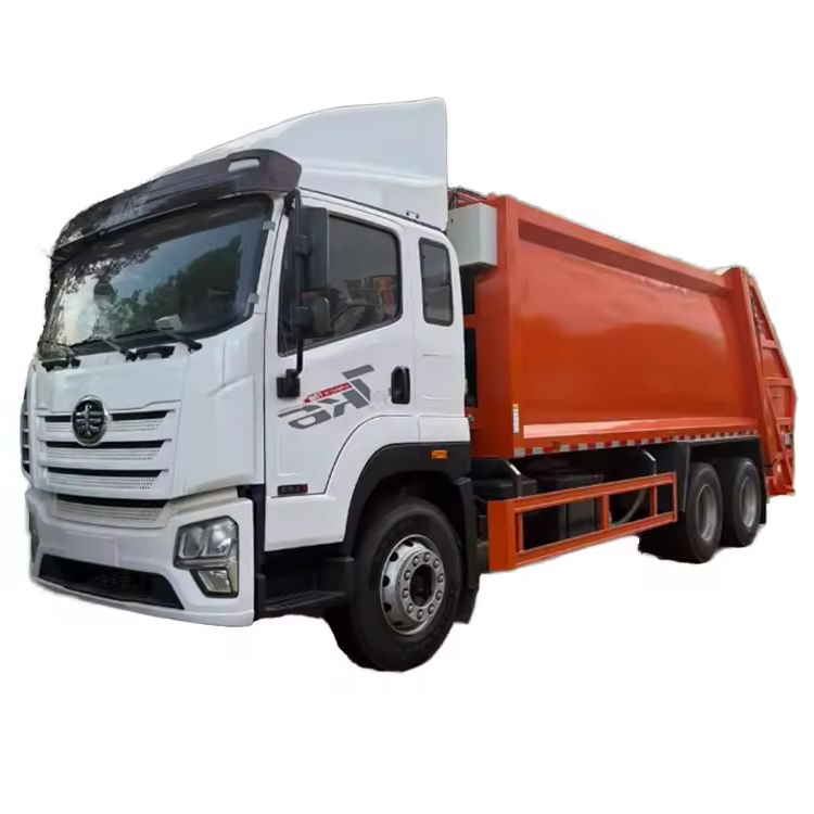 Powerful FAW Jiefang 6x4 Rear-loading Garbage Truck with Advanced Compaction Technology