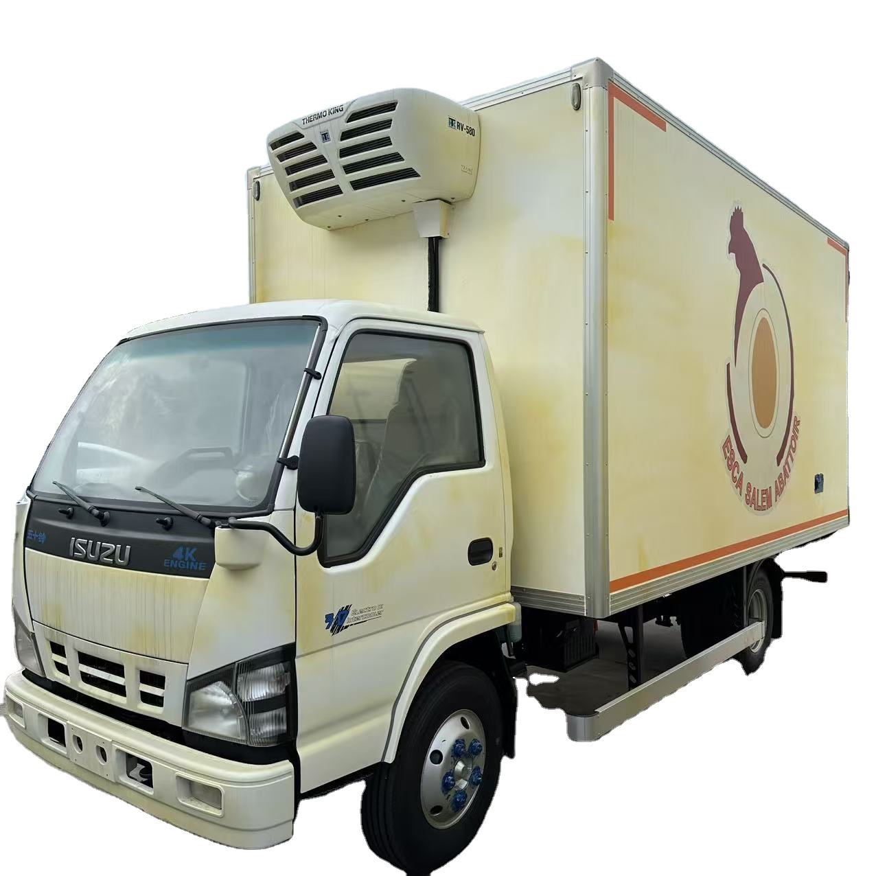 ISUZU NPR 4x2 Refrigerated Truck, 14CBM Freezer Van with Thermo King Unit, -18°C, Diesel Engine for 