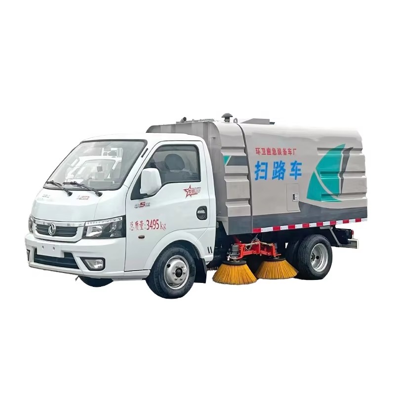 Dongfeng Mini Vacuum Road Sweeper Truck 2000L Street Cleaning Truck for City Street and Airport Runw