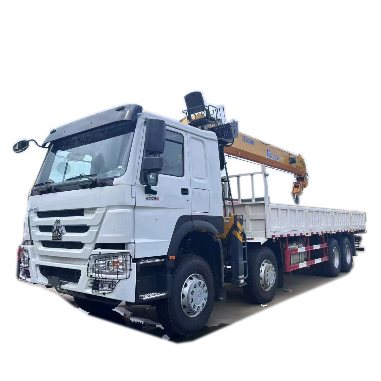 HOWO SINOTRUK 16T 20T 25T Automobile Crane Cargo Truck With Folding Boom Straight Boom Cranes