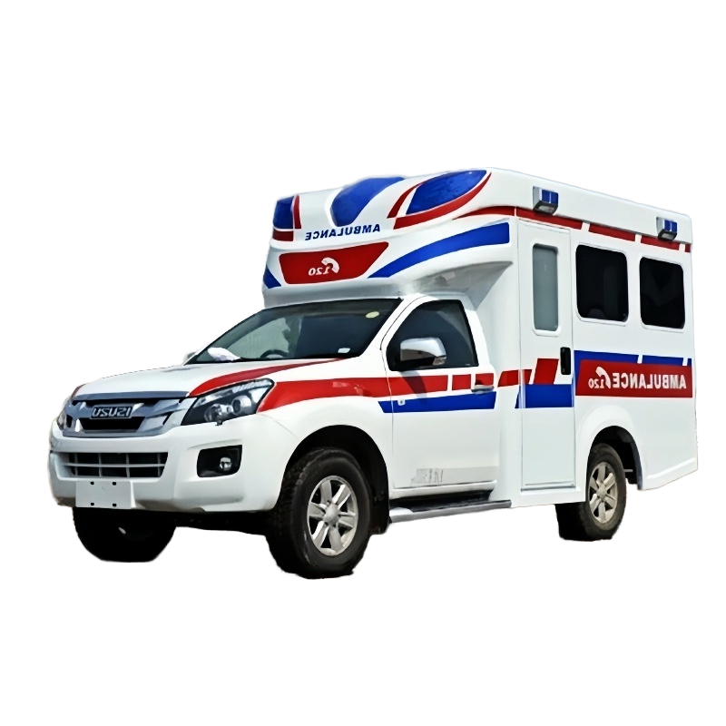 New 1SUZU Pickup 4x4 Ambulance Euro 3 Emission Automatic Transmission Gasoline Powered 141hp 6-perso
