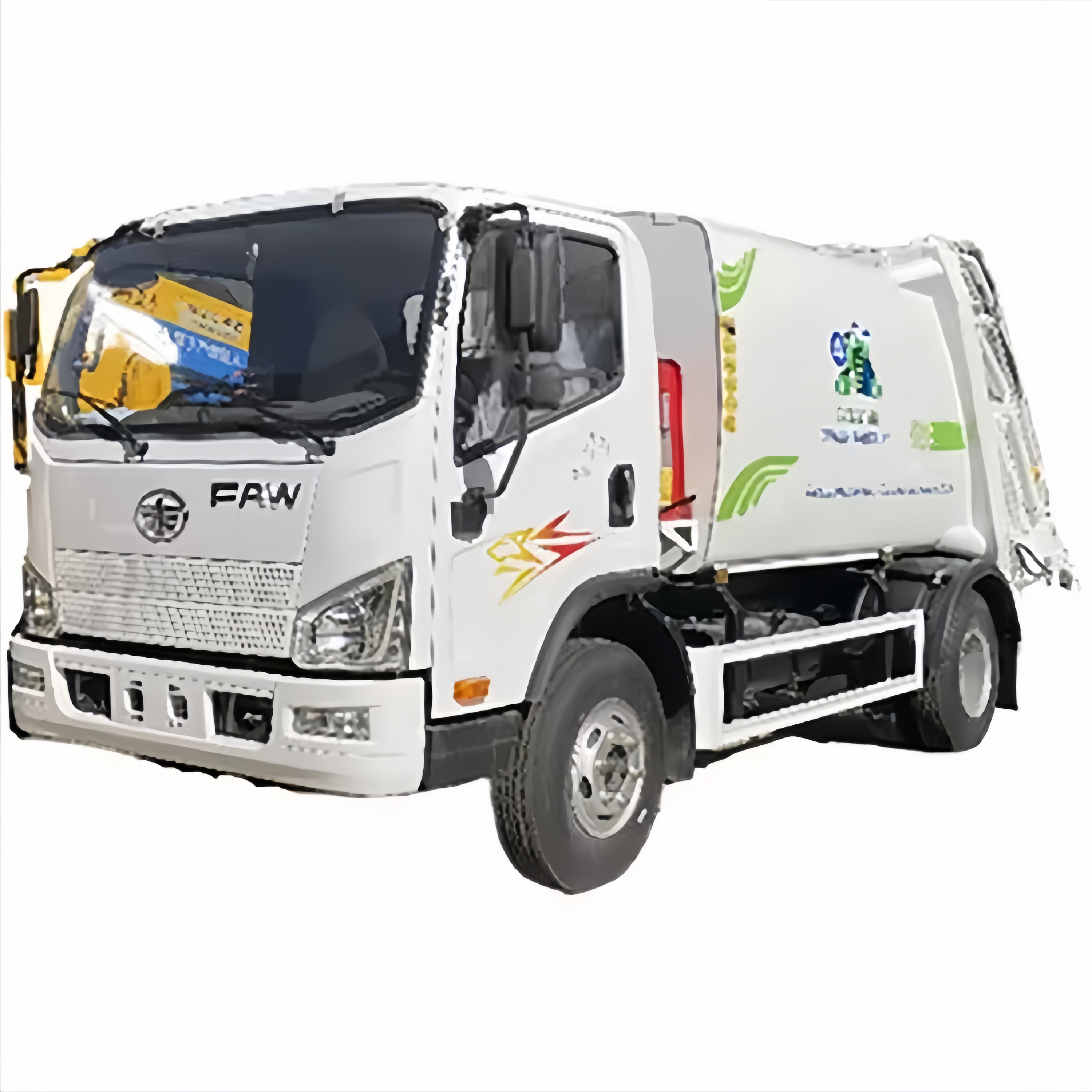 FAW Jiefang 6 Cubic Meters Rear-loading Compaction Garbage Truck - Ideal for Efficient Waste Handlin
