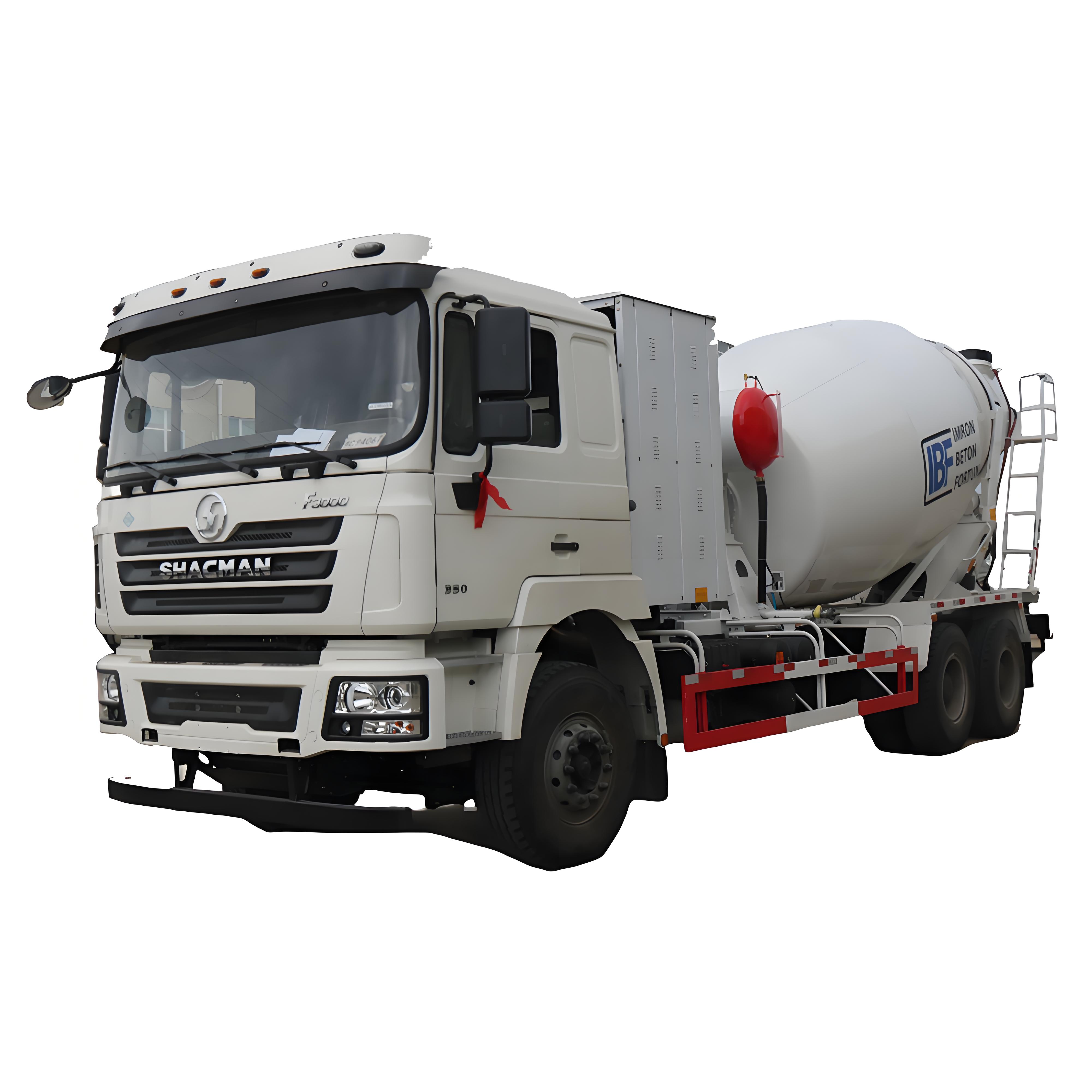 SHACMAN CNG Cement Mixer Truck 8cbm 10 12 Cubic Meters Mobile Cement Mixer diesel Engine Concrete Mi