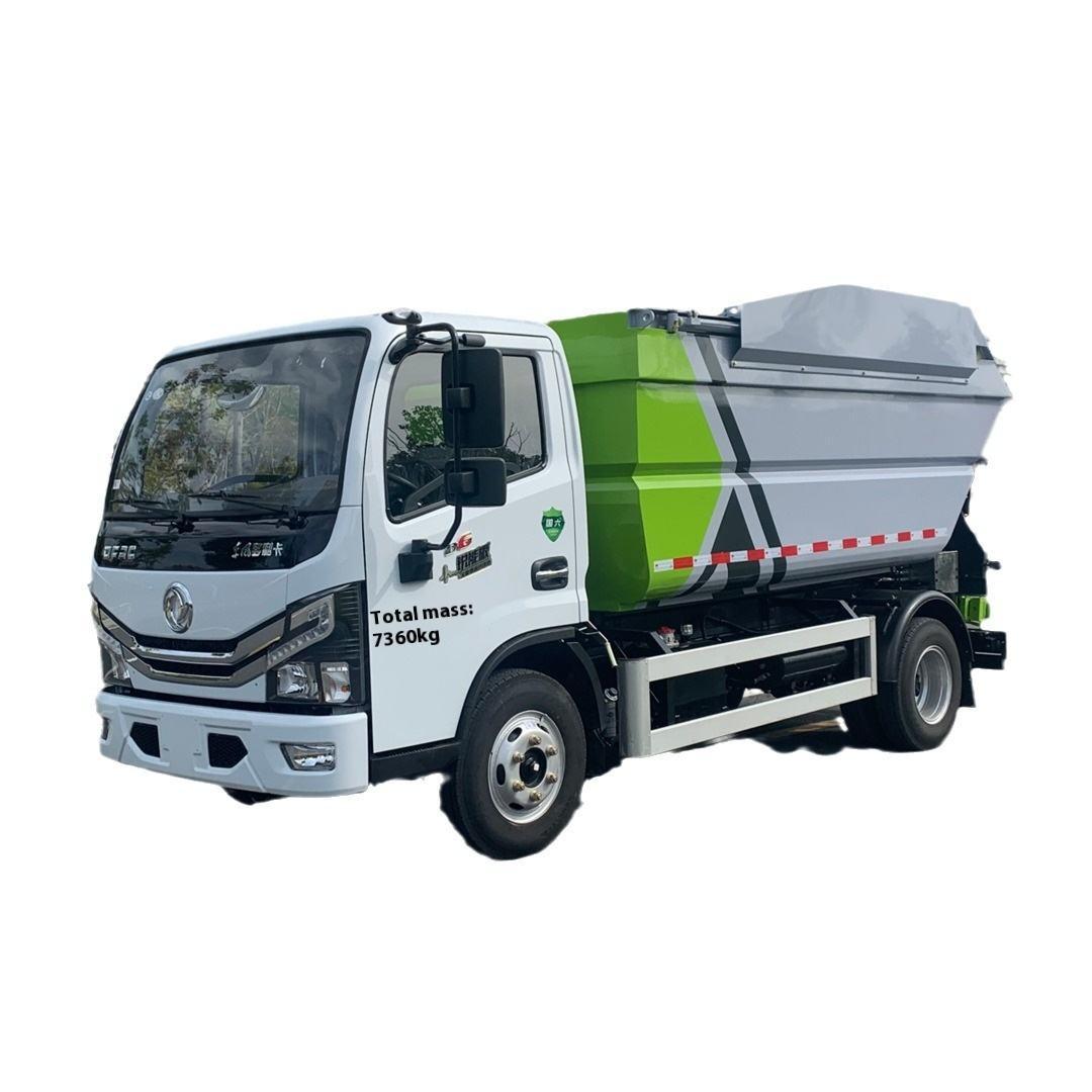 Dongfeng Self-Unloading Garbage Truck Rear Loading Manual 4x2 Direct Manufacturer Leak-Free Diesel E