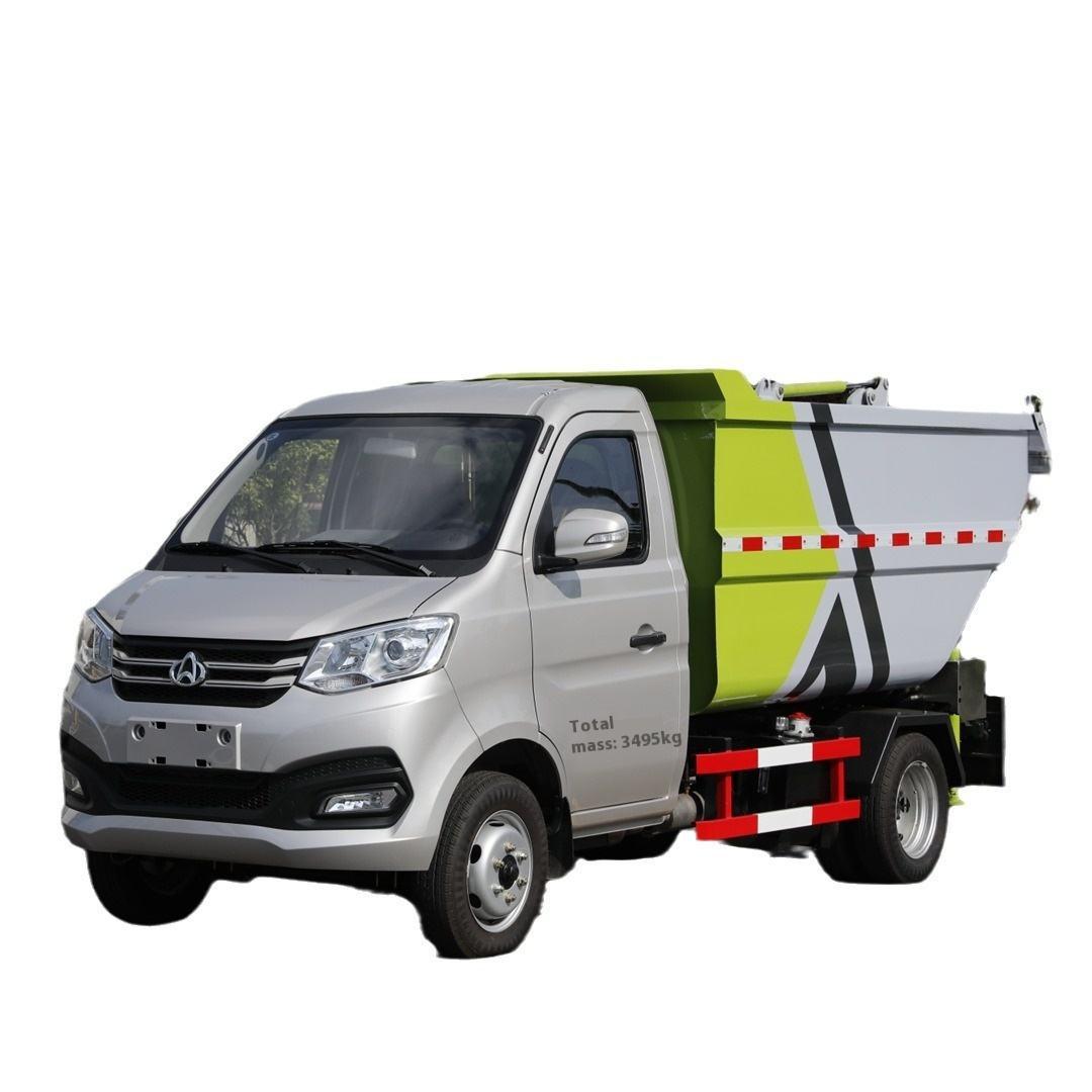 Changan Direct Manufacturer Self-Unloading Diesel Garbage Truck Leak-Free Rear-Hook Manual 4x2 for G
